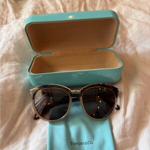 Tiffany & Co. Tortoiseshell Sunglasses with Case